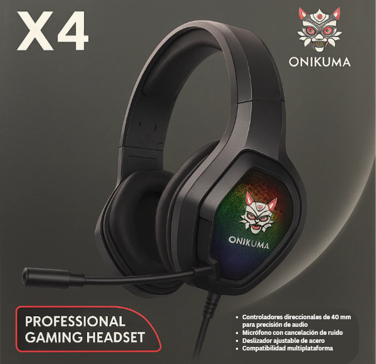 Audífonos Gamer Onikuma X4 con Micrófono